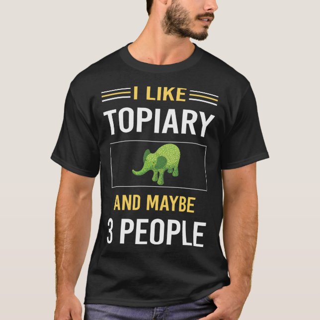 Kanske 3 Personer Topiary T Shirt (Framsida)
