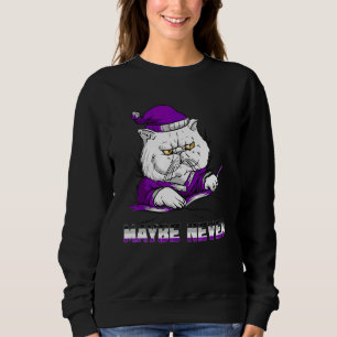 Kanske Aldrig Asexualitet Ilsken Katt Asexuell Fla T Shirt