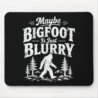 Kanske är bigfoot suddig rolig sasquatch vandring musmatta