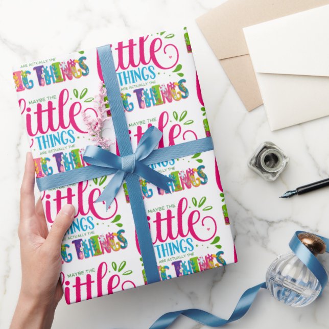 Kanske är små saker faktiskt de stora sakerna presentpapper (Gifting)