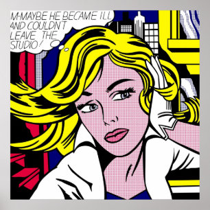 Kanske av Roy Lichtenstein Poster