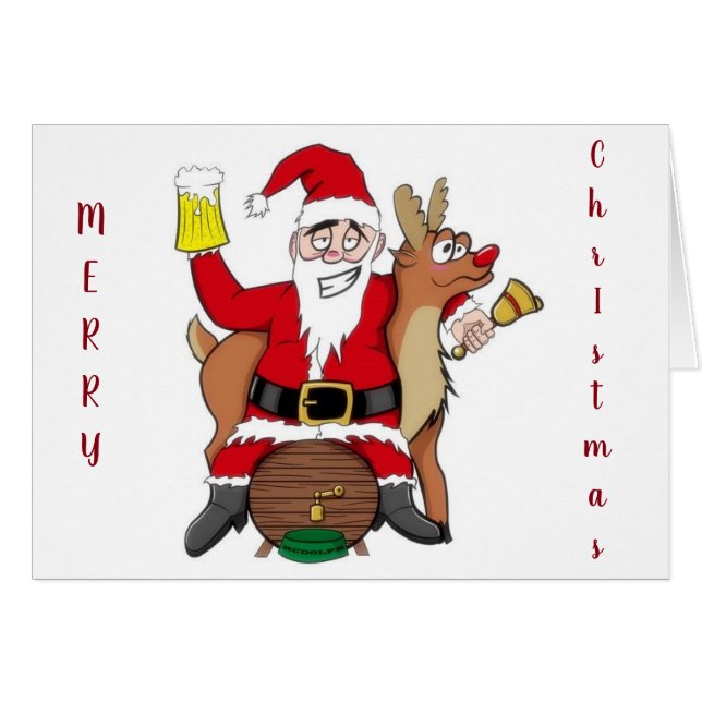 **KANSKE DAGARNA ÄR MERRY OCH SÅ BRIGHT** GNOME ST HÄLSNINGSKORT (Framsidan Horizontal)