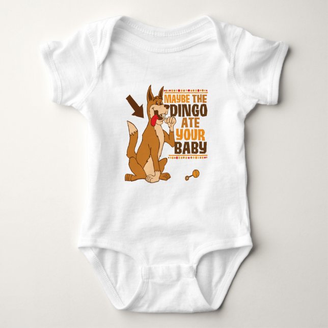 Kanske Dingo Ate din Baby T-shirt (Framsida)