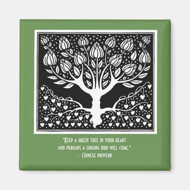 Kanske en singelfågel kommer att kom magnet (Framsidan)