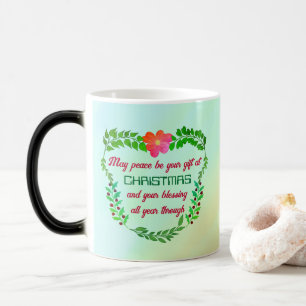 KANSKE FREDEN ÄR DIN GIFT PÅ CHRISTMAS MAGISK MUGG