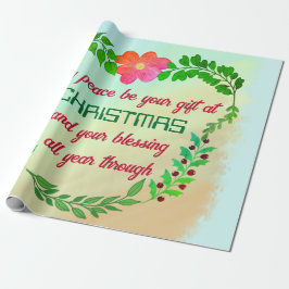 KANSKE FREDEN ÄR DIN GIFT PÅ CHRISTMAS PRESENTPAPPER