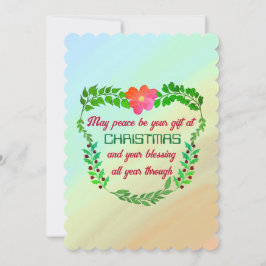 KANSKE FREDEN BLIR DIN GIFT PÅ Julkortet CHRISTMAS