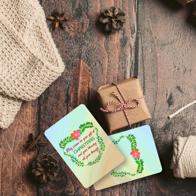KANSKE FREDEN BLIR DIN GIFT PÅ Julkortet CHRISTMAS (Skapare uppladdad)