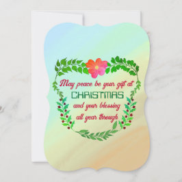 KANSKE FREDEN BLIR DIN GIFT PÅ Julkortet CHRISTMAS