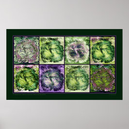 Kanske Grönten Hibiscus Poster