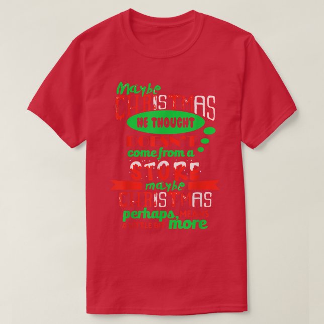Kanske julen han trodde inte Komar från en Sto T Shirt (Design framsida)