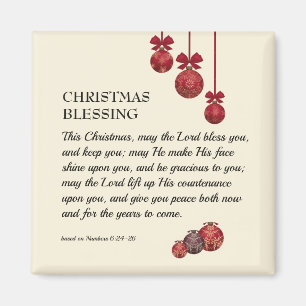 KANSKE LORD BLESS DIG Jul Baubles Helgdag Magnet