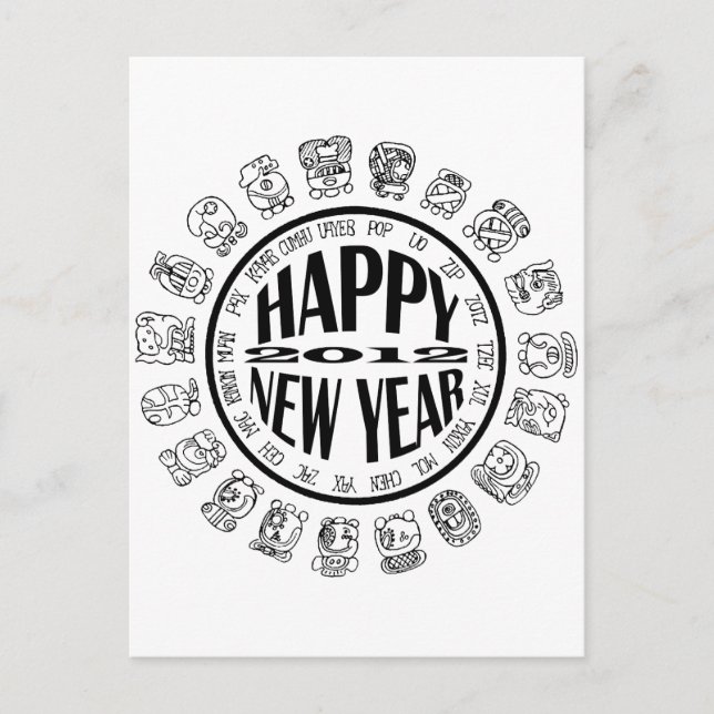 kanske nytt år helg vykort (Framsida)