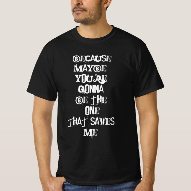 Kanske Oasis Lyrics Manar T-Shirt (Framsida)