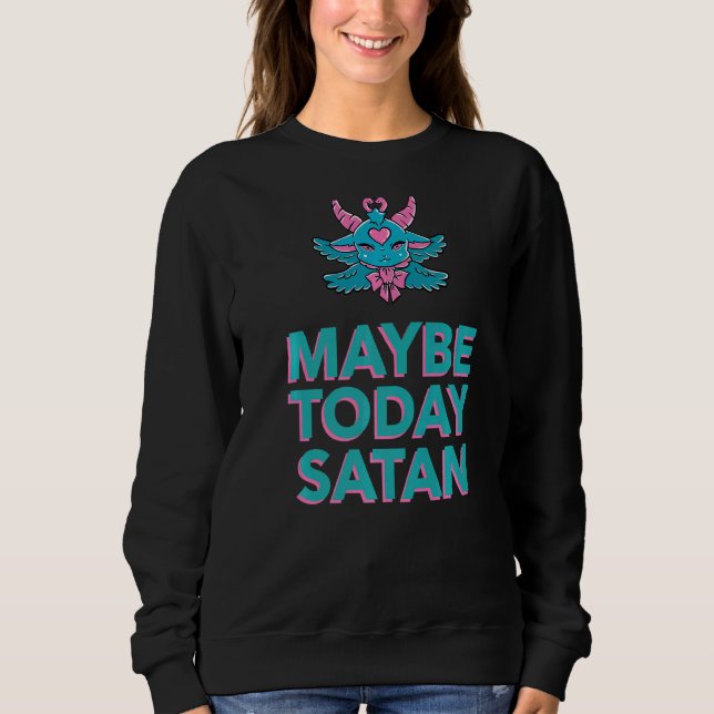 Kanske Satan Baphomet Demon i dag T Shirt (Framsida)