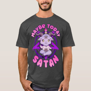 Kanske Satan I Cute Kawaii Baphomet-grafik i dag T Shirt