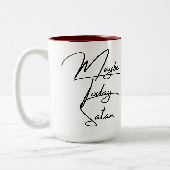 Kanske Satan Mugg (Vänster)