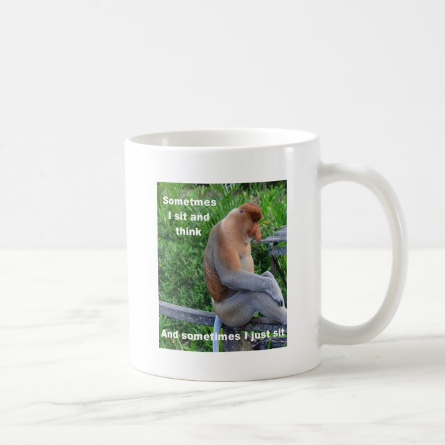 Kanske tänkande snabelapa - kaffemugg (Höger)