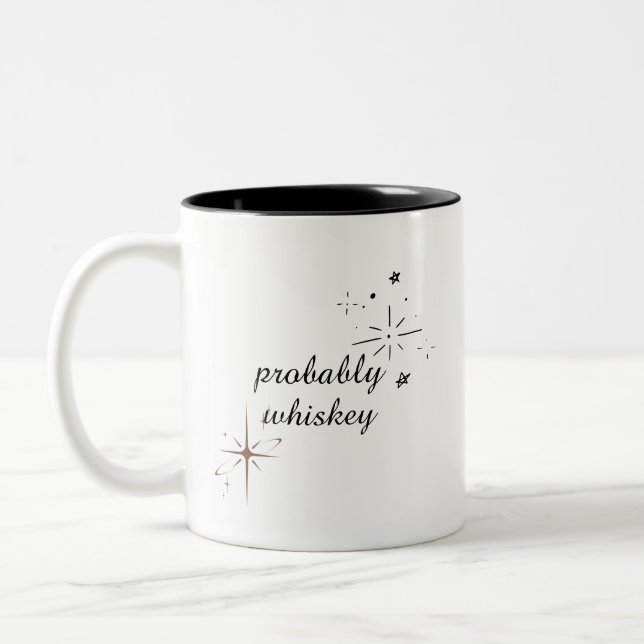 Kanske Whiskey Funny Mug eller nåt. Två-Tonad Mugg (Vänster)