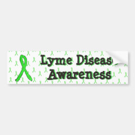 Känsla av Lyme Disease Ribbon Bumper Sticker Bildekal