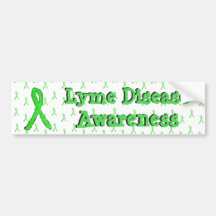 Känsla av Lyme Disease Ribbon Bumper Sticker