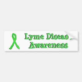 Känsla av Lyme Disease Ribbon Bumper Sticker Bildekal