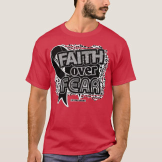 Känsla av sömnapnea Ribbon Faith over Fear Leopa T Shirt