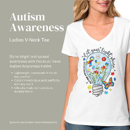 Känsla för autism - låt ditt ljus skina T-Shirt
