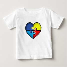 Känsla för autism Ribbon-hjärta T Shirt