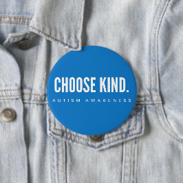 Känsla för autism välj en blå knapp