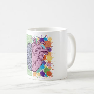 Känsla för hjärtrytm kaffemugg