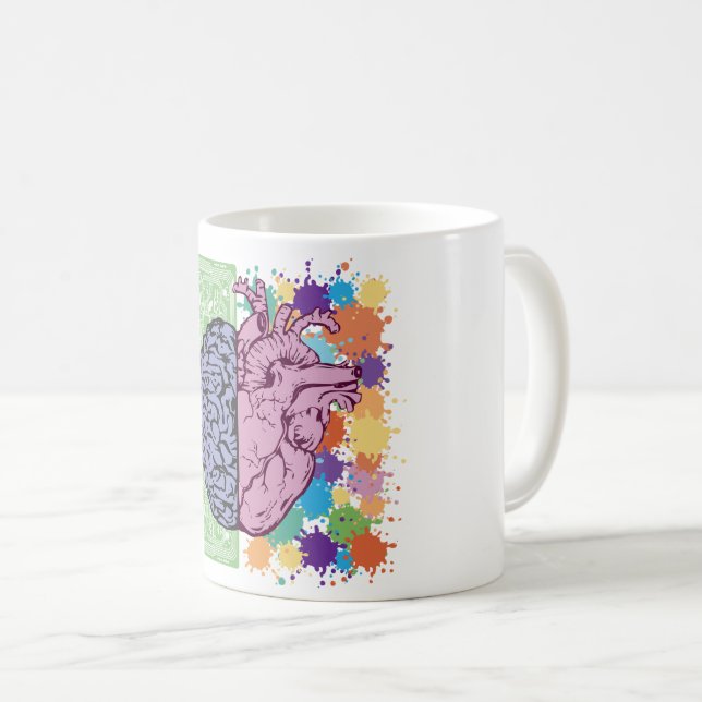 Känsla för hjärtrytm kaffemugg (Framsida höger)