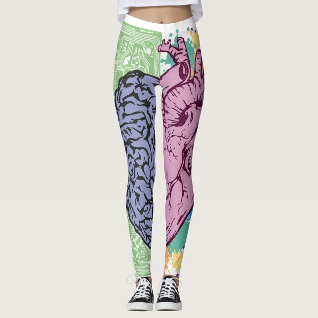 Känsla för hjärtrytm leggings (Framsida)