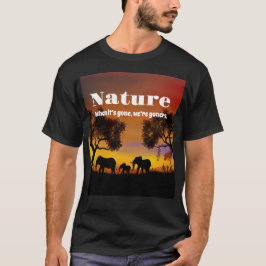 Känsla för natur och elefanter t shirt