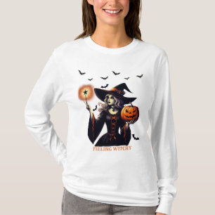 Känsla för Witchy- Exotic Witch, Fladdermus, Jack T Shirt