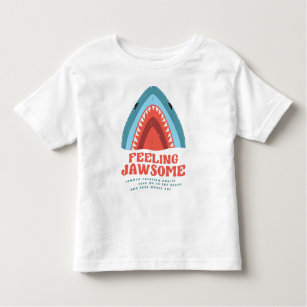 Känsla Jawsome Shark Funny Summer Puns Småbarn T- T Shirt