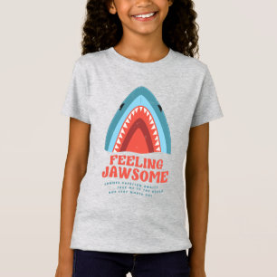 Känsla Jawsome Shark Funny Summer Puns T-Shirt