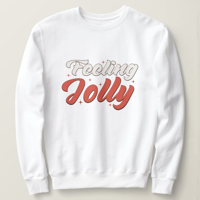 Känsla jolly christmas t shirt (Design framsida)