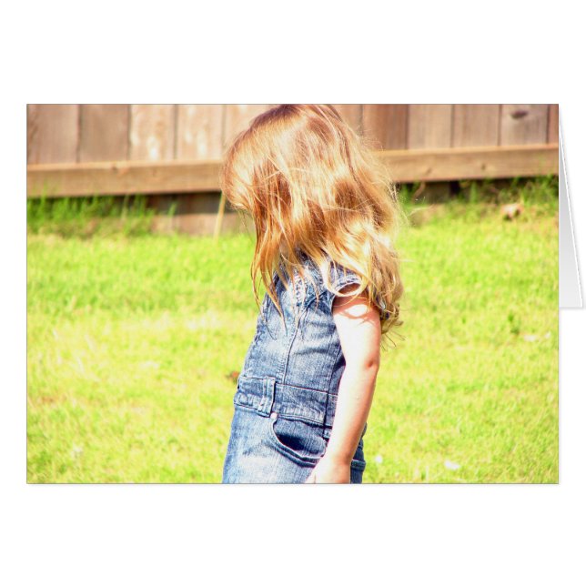 Känsla loney hälsningskort (Framsidan Horizontal)