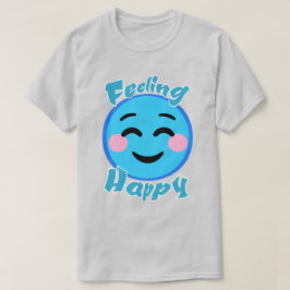Känsla Lycklig Emoticon T Shirt