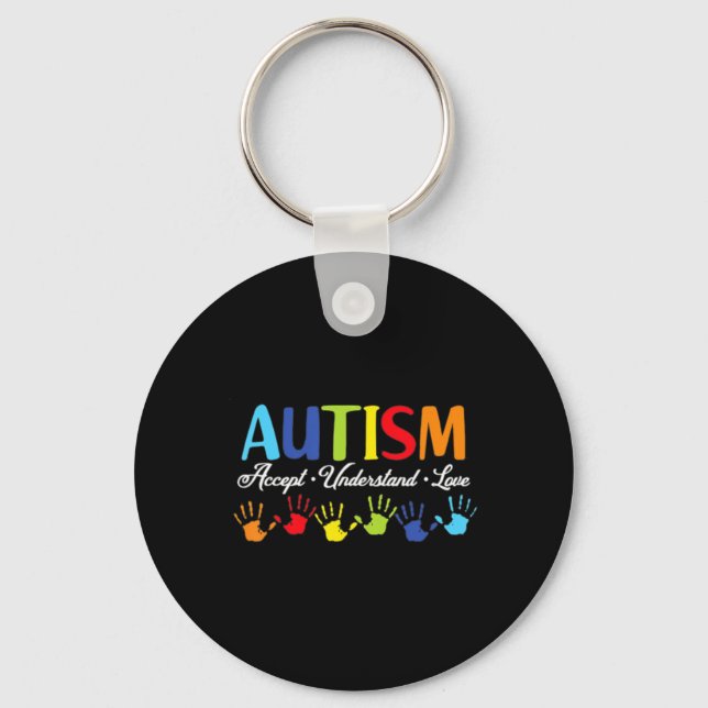 Känsla till Kärlek Autism Mo Nyckelring (Framsida)