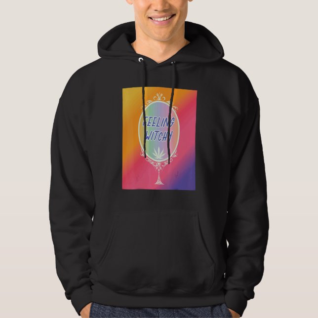 Känsla Witchy Wicca Hoodie (Framsida)