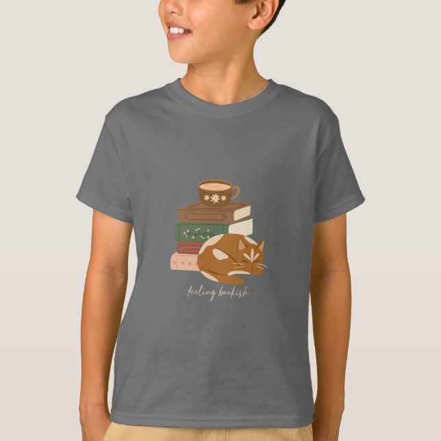 Känslan av bokig katt t shirt (Framsida)