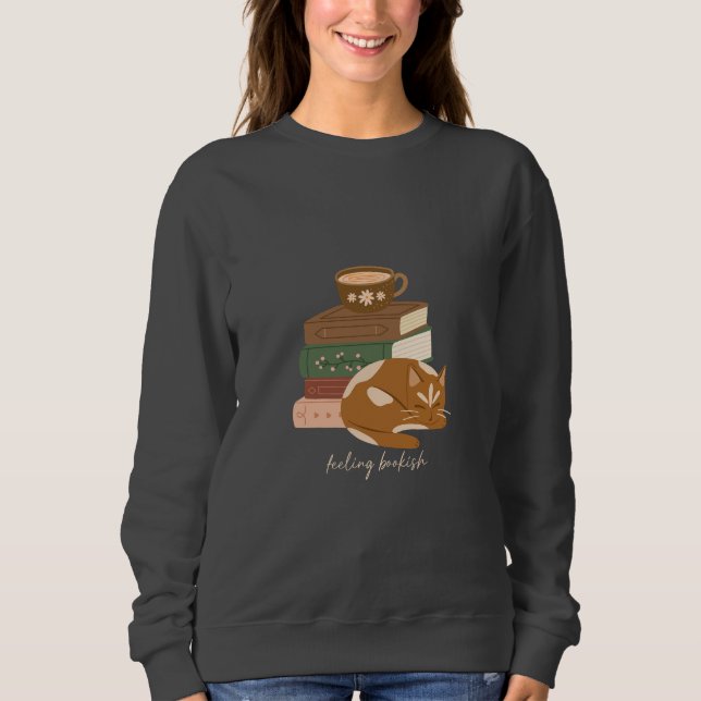 Känslan av bokig katt t shirt (Framsida)