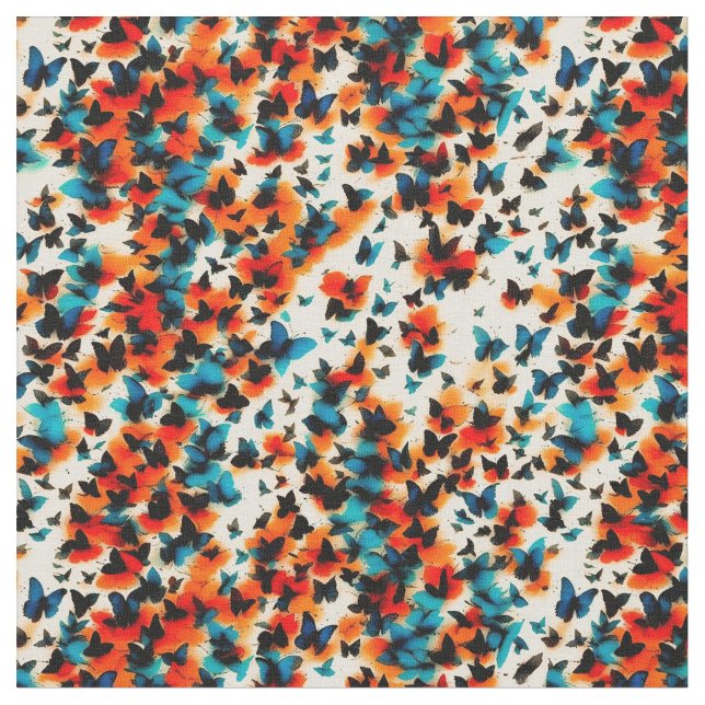 Känslan av fjärilar tyg (Närbild)