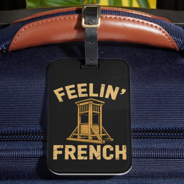 Känslan av fransk vintage-gillotin bagagebricka (Framsida Insitu 2)