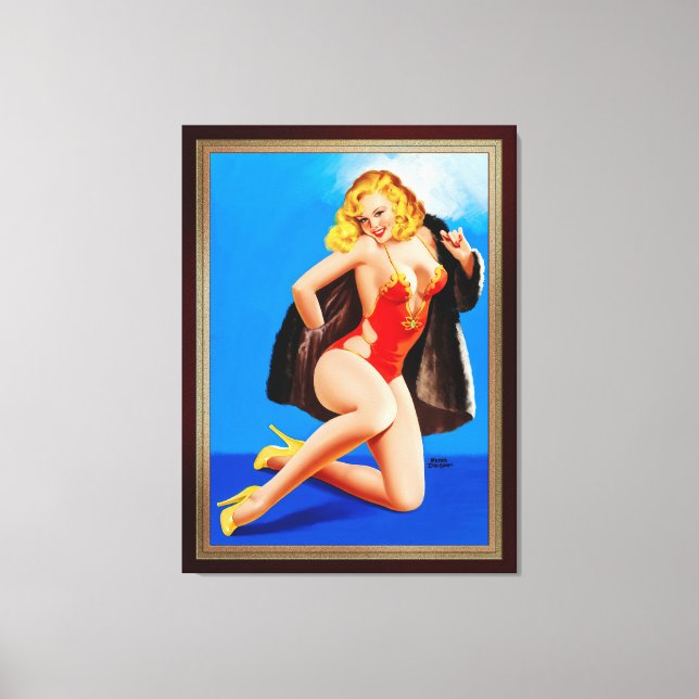 Känslan av Mink från Peter Driben Canvastryck (Framsida)