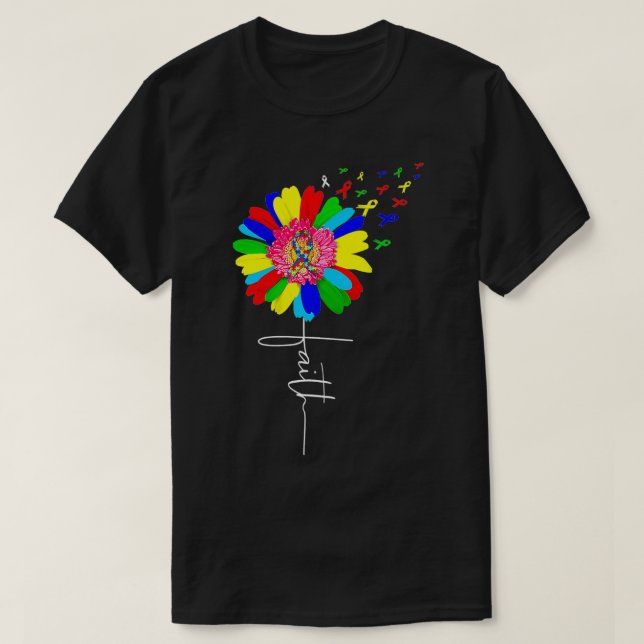 Känslan hos Faith shirt Autism Autism Gifts Autism T Shirt (Design framsida)