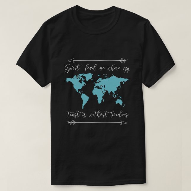 Känslan leder mig till att min tillit är utan Grän T Shirt (Design framsida)