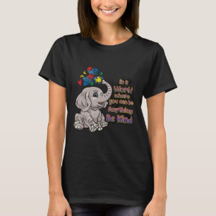 Känslan till autism är av Elephant Puzzle Teacher T Shirt